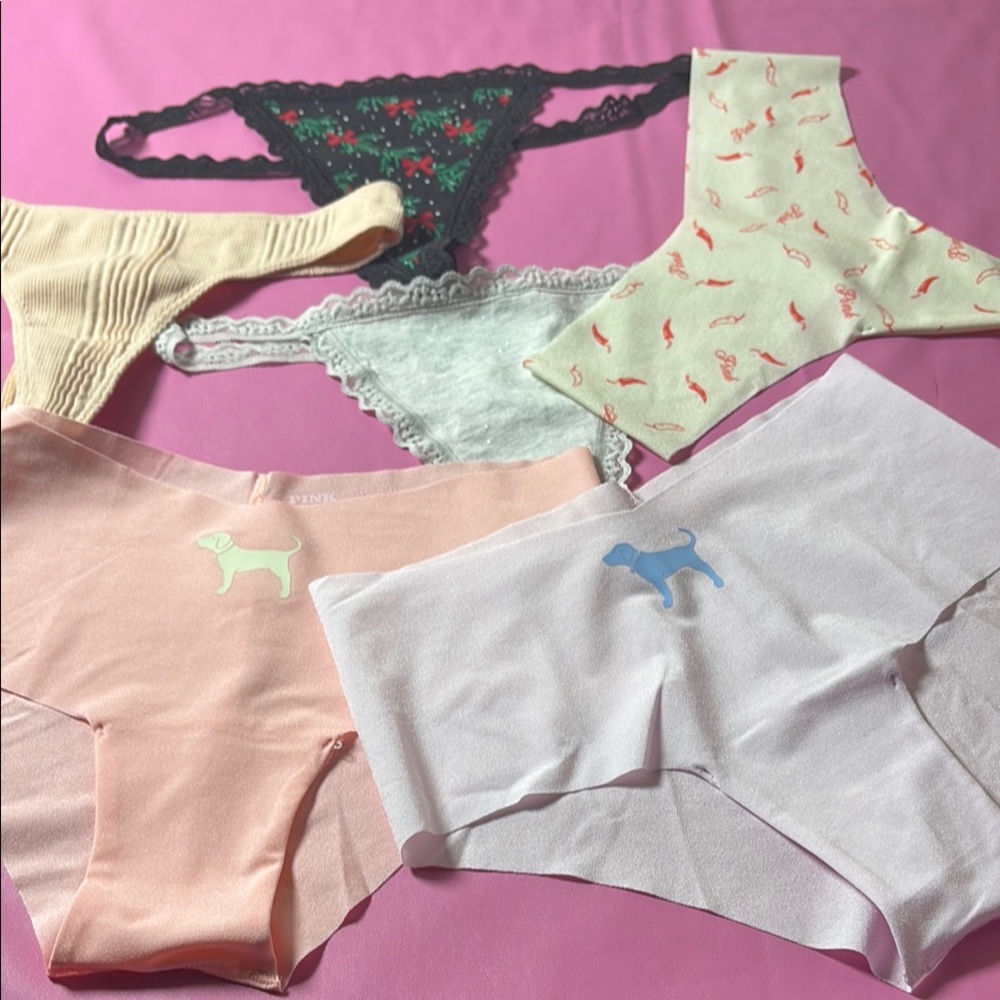 Women's Intimates Set - Pink, White, Black, Cream